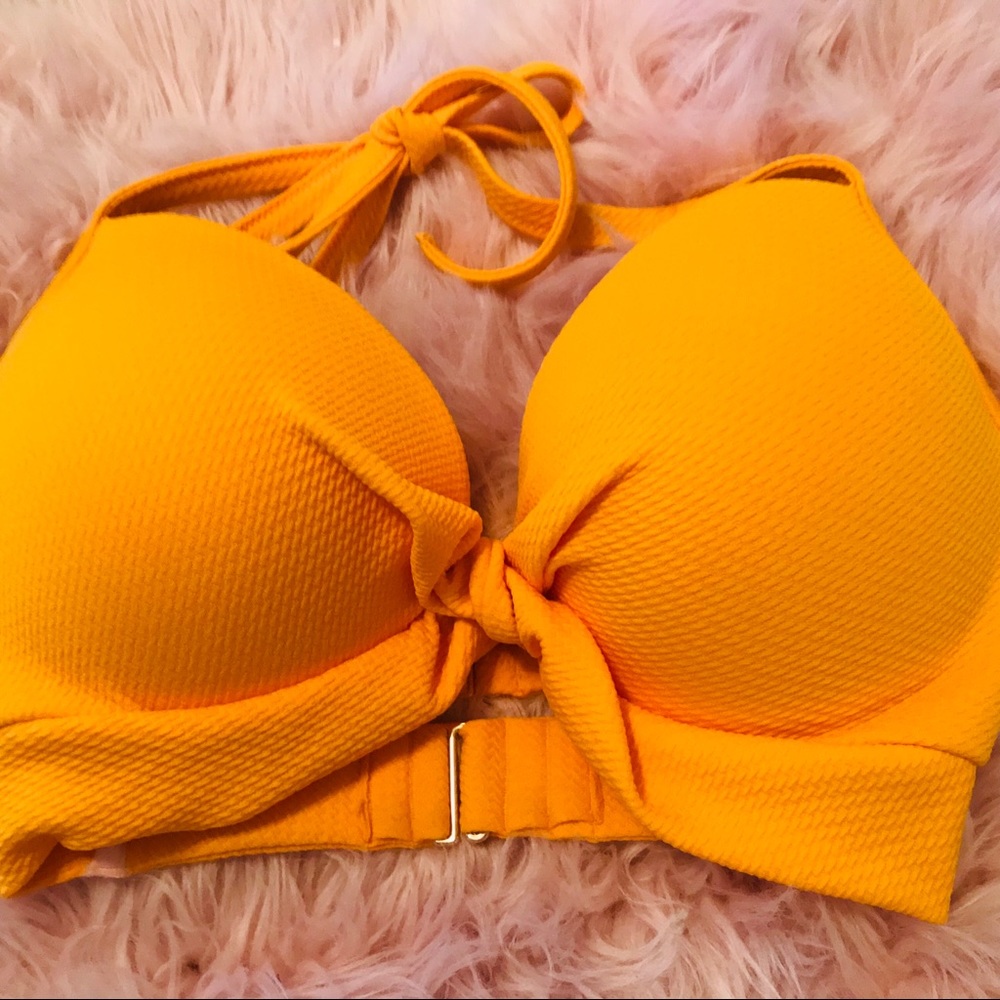 Shade and Shore Sunflower Yellow Twist Bikini Top